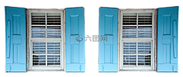 百葉窗,窗口,藍(lán)色