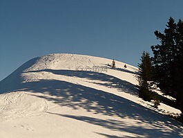 雪圓頂,雪山,雪