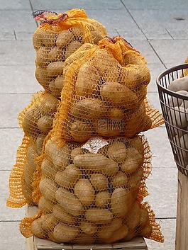 土豆,馬鈴薯麻袋,蔬菜