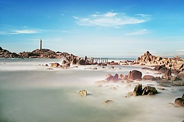 海灘,越南,水