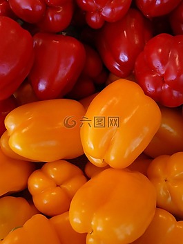 辣椒粉,橙,紅色