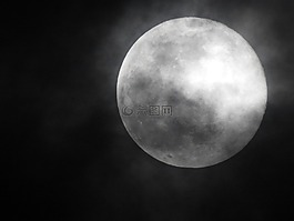 月亮,滿月,夜
