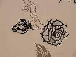 玫瑰,繪圖,圖像