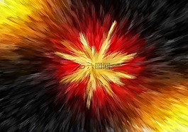 抽象,明星,爆炸