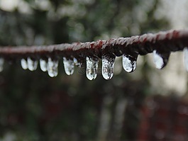 水滴,冰,线