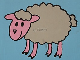 羊,卡通人物,繪圖