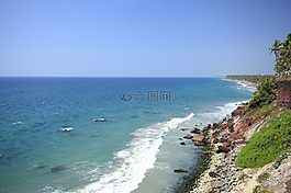 海岸懸崖,巖質(zhì)海岸,印度西部