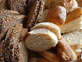 面包,早餐,腹
