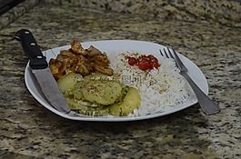 午餐,飯,食品