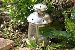 花園,燈,蠟燭