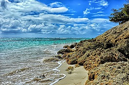 海,藍色,海洋