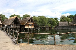 棚屋,unteruhldingen,博登湖