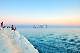 海岸,懸崖,海洋