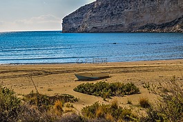海滩,悬崖,海