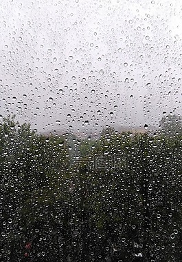 雨,窗口,天气