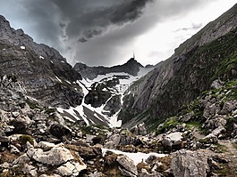 säntis,谷,山谷