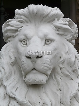 獅子,雕像,數(shù)字