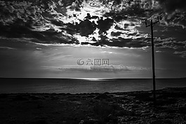 极点,电话,风景