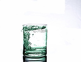 喝,玻璃,水