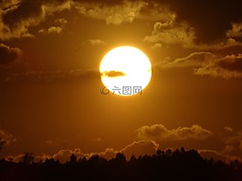日落,黃昏,溶膠