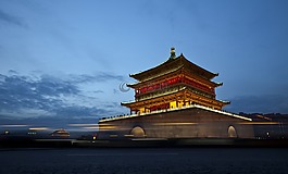 中國,西安,鐘樓