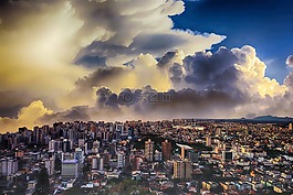 城市,天空,市容