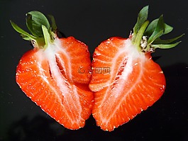 草莓,水果,紅色