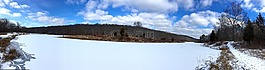 雪,湖,景觀