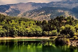 希臘,湖,水