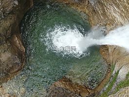 瀑布,水,濕