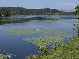 湖,山,karawanken