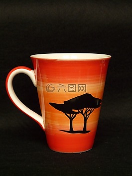 杯,咖啡杯,樹