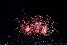 首爾國際煙花節,夜晚的天空,汝矣島