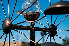 車輪,天空,藍(lán)色