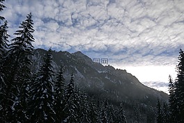 雪,雪景,山