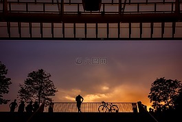巴黎,法國,日落