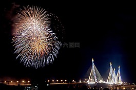 焰火,節日,曼谷