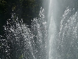 噴泉,水,水景