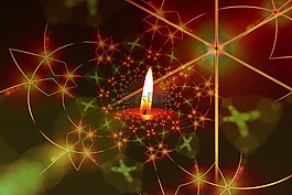 圣誕節(jié),蠟燭,來(lái)臨