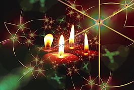 圣誕節(jié),蠟燭,來臨