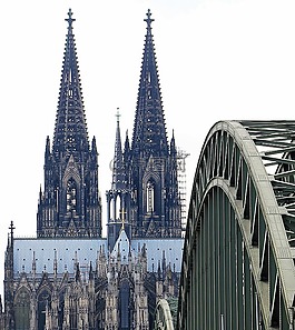 科隆大教堂,hohenzollern 橋,拱門