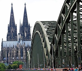 科隆大教堂,hohenzollern 橋,同心鎖