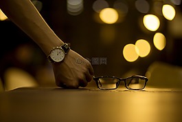 手,散景,時(shí)鐘