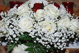 玫瑰,花,花束