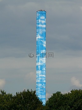 壁炉,烟囱,工业厂房