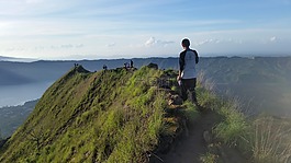 火山,巴厘島,假日