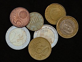 錢,硬幣,歐元