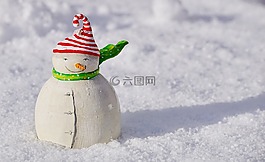 雪人,雪,冬天