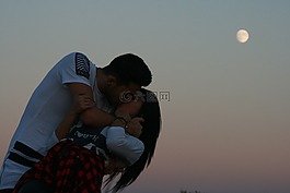 夫婦,愛情,吻