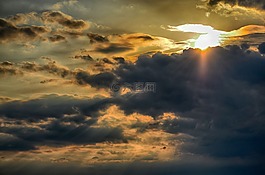 云,太阳能,雷云
